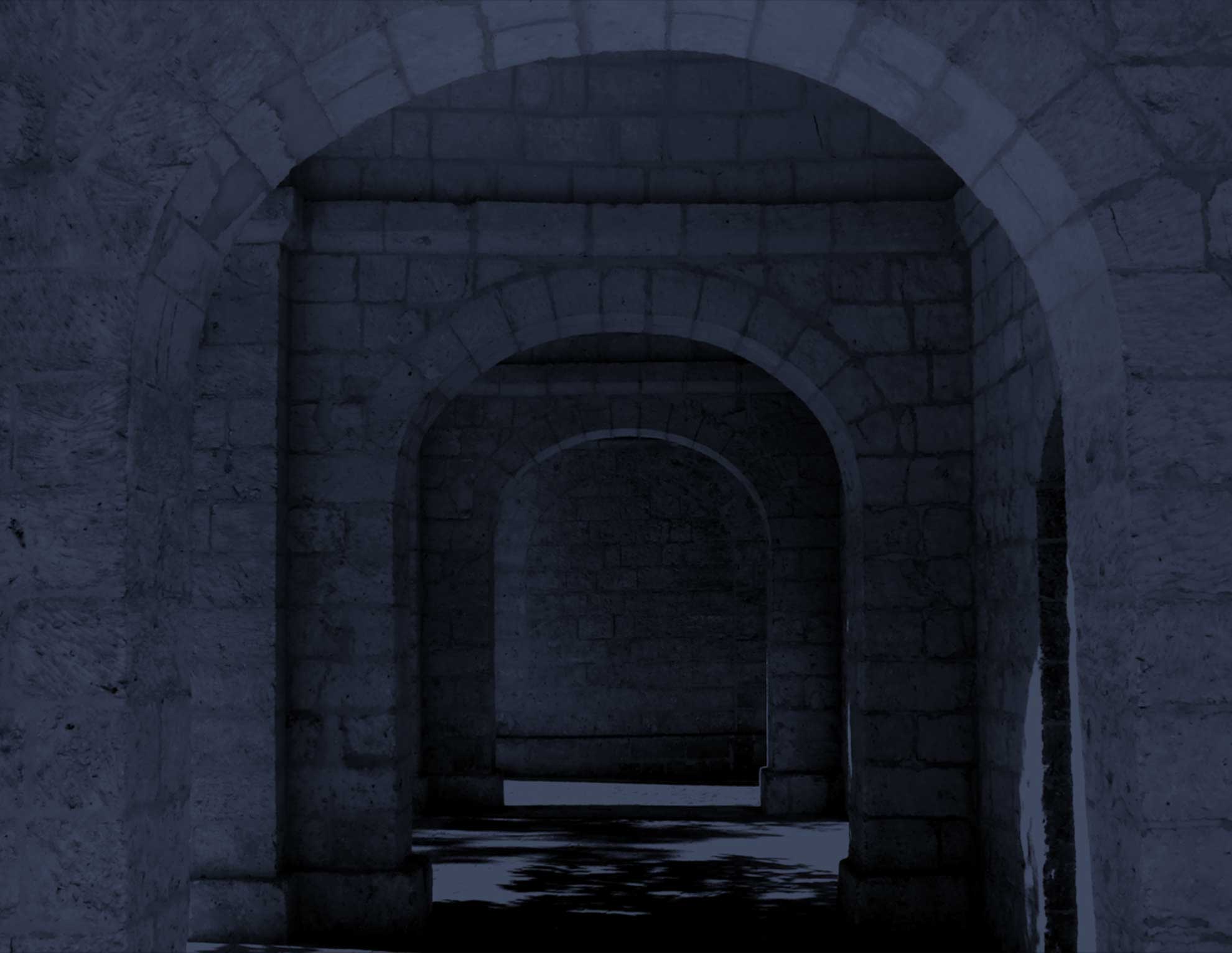 Keystone Archways in Cobalt Blue